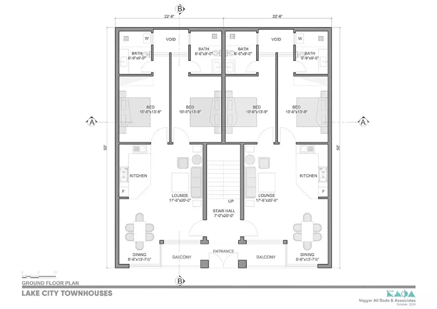 Floor plan, Lake City Townhouses